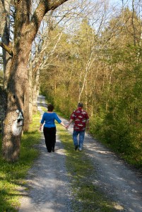 Dan & Joanne -- walking lane