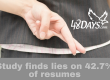 Study finds lies on 42.7% of resumes!