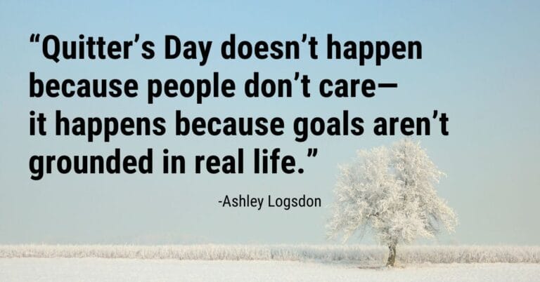 How to overcome Quitter’s Day and stay on track with goals
